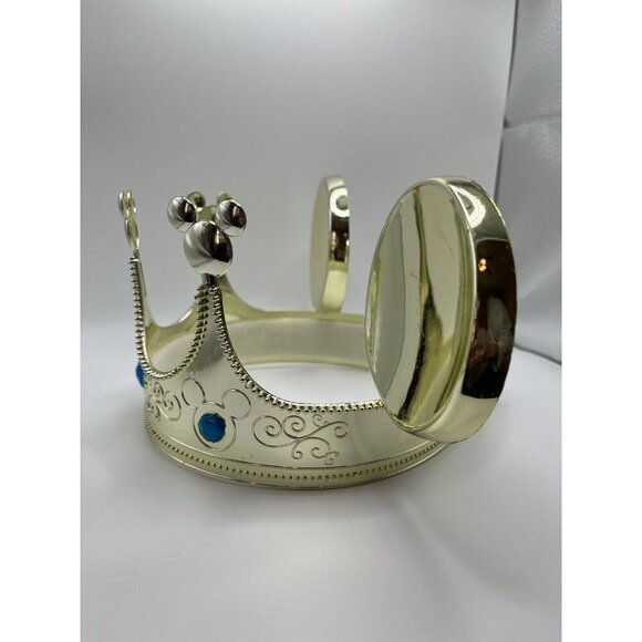 Disney On Ice Parks Jeweled Crown Mickey Mouse Ears Plastic Gold Metallic - Picture 8 of 9